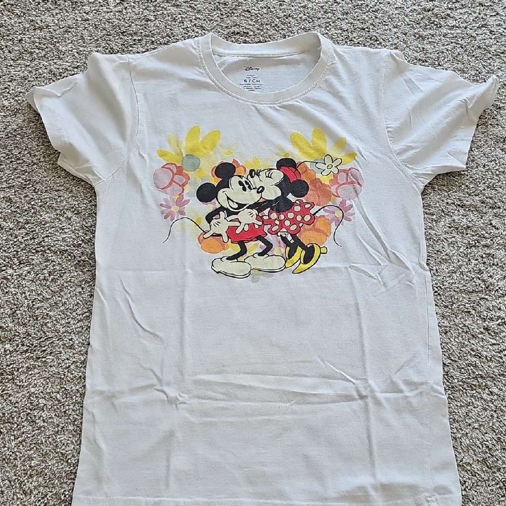 Disney Minnie Mouse Kids T-Shirt - White and Red